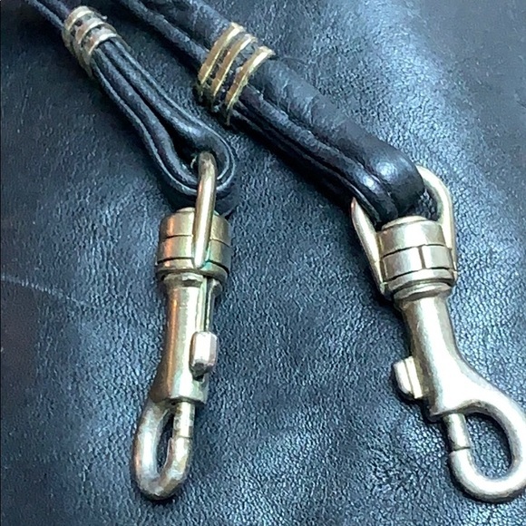 Vintage FS Black Leather Convertible Clutch Bag - Picture 6 of 13